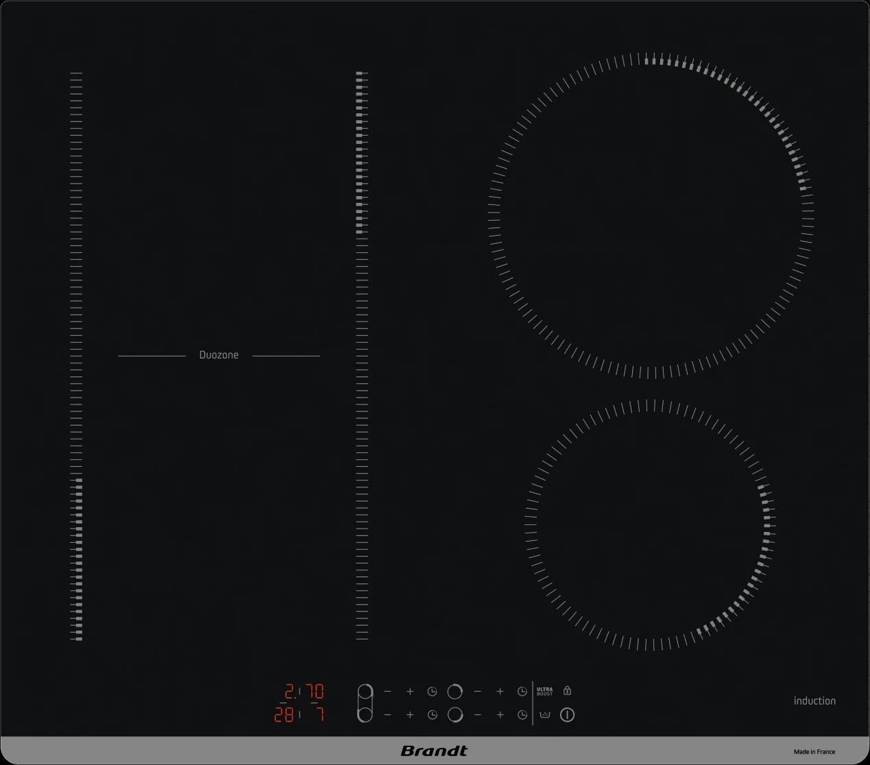 Płyta grzewcza Brandt Brandt BPI164DPB PŁYTA INDUKCYJNA 60 cm