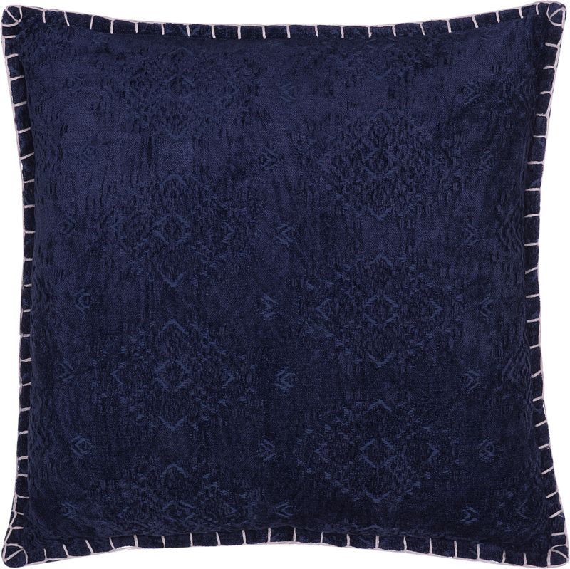 Beliani Poduszka dekoracyjna w ornamenty 45 x 45 cm niebieska MELUR