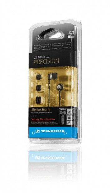 SŁUCHAWKI SENNHEISER CX 400-II PRECISION - DOUSZNE - CZARNE
