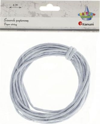 Titanum Sznurek papierowy 3.5mmx5m szary