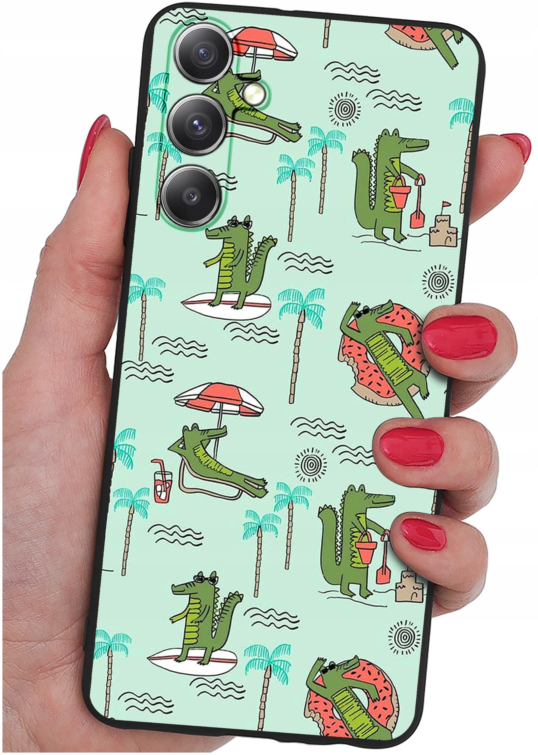 Etui do Samsung Galaxy A16 5G WZORY |SILIKONOWE MATT CASE + SZKŁO 9H