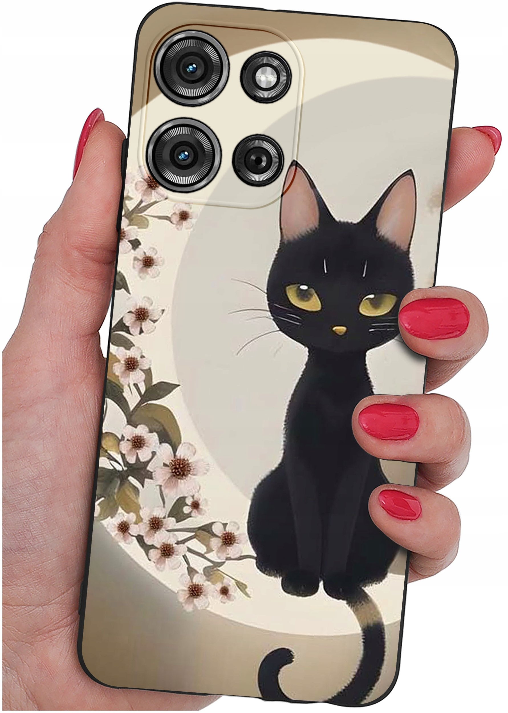 krainaGSM Etui do Motorola G75 5G | wzory | SILIKONOWE MATT SZKŁO 9H