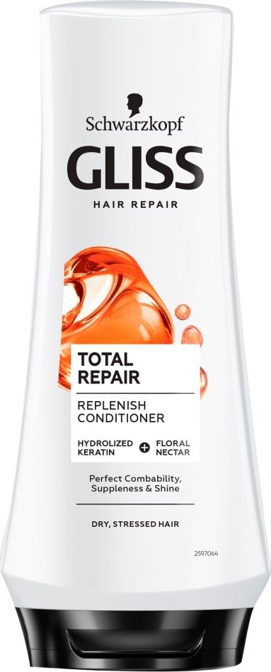 Gliss Kur Total Repair Conditioner Głęboko Regenerująca Odżywka Do Włosów Suchych i Zniszczonych 200 ml