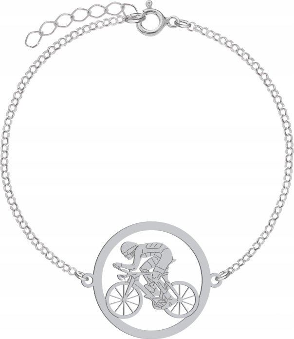 Radziszewska Jewellery Srebrna Bransoletka Kolarstwo GRAWER GRATIS