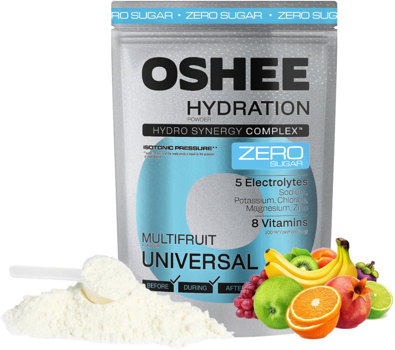 OSHEE Hydration Zero Sugar proszek Multifruit 630 g