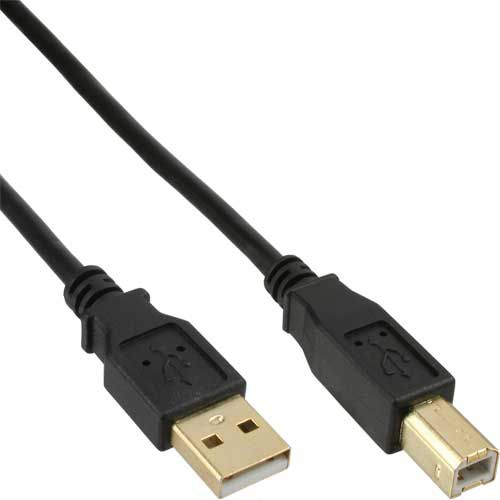 Kabel USB InLine USB-A - USB-B 2 m Czarny (JAB-1186935)