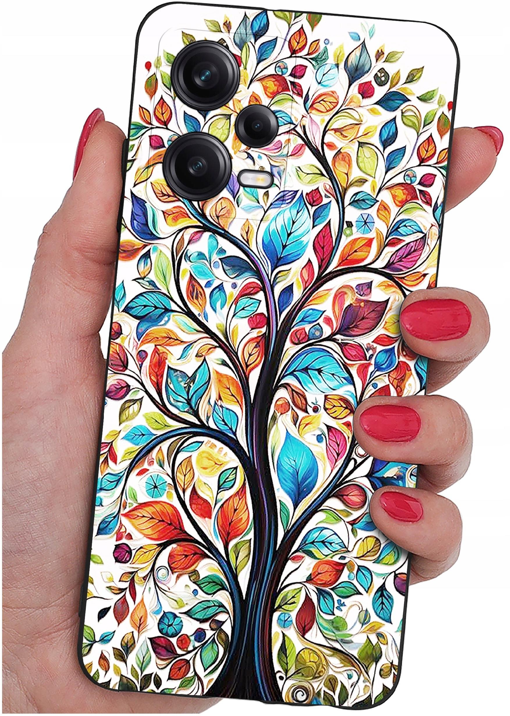 ETUI do Xiaomi Redmi Note 12 5G |Poco X5 5G | WZORY | SILIKONOWE MATT SZKŁO