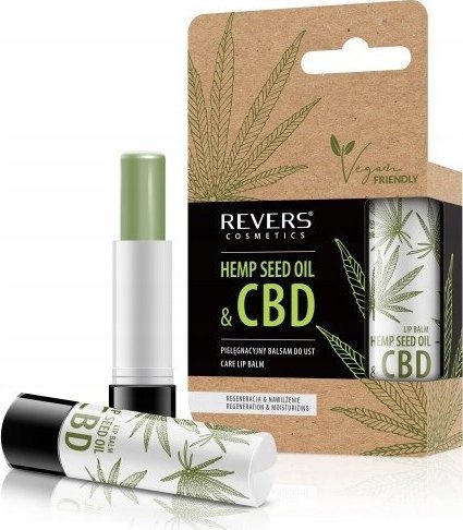 Revers REVERS Hemp Seed Oil&CBD Pielęgnacyjny Balsam do ust z olejem konopnym 4g