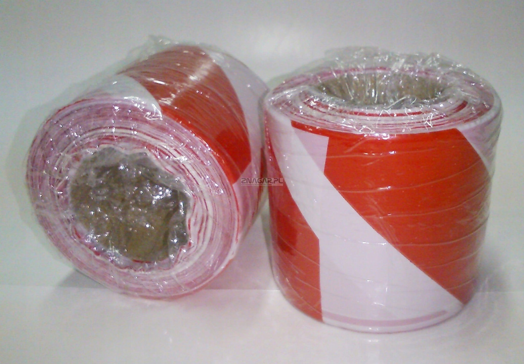 Agam Taśma ostrzegawcza biało-czerwona 8cm x 100m