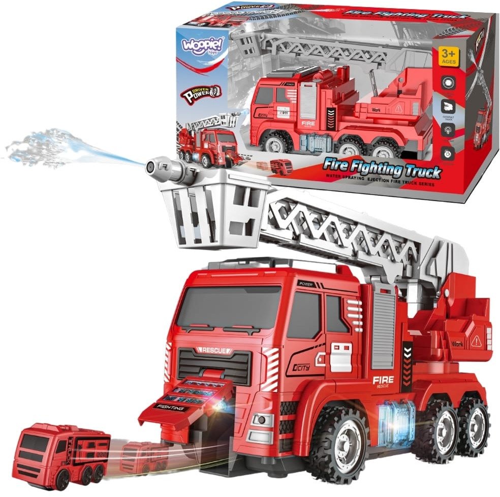 WOOPIE Interaktywny Wóz Strażacki z Ruchomą Drabiną