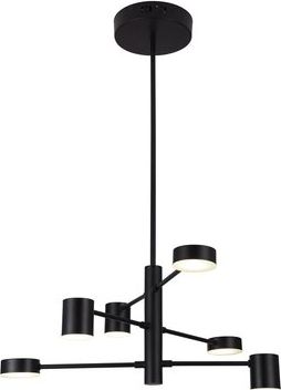 Lampa wisząca Rabalux Minimalistyczna lampa sufitowa LED czarna Rabalux Solomon 6355