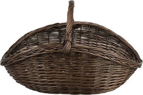 WickerPL Kosz kominkowy ciemny 67x46 H27/40 cm