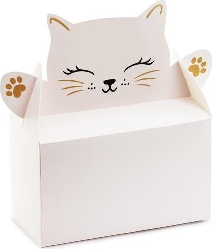 Ozdobne pudełka na ciasto Kotek 6szt