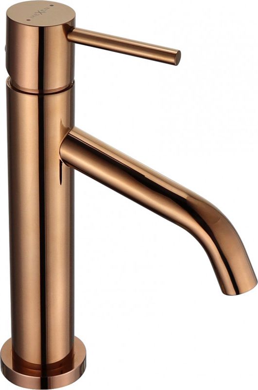 Bateria umywalkowa Mexen Rumba stojąca różowe złoto