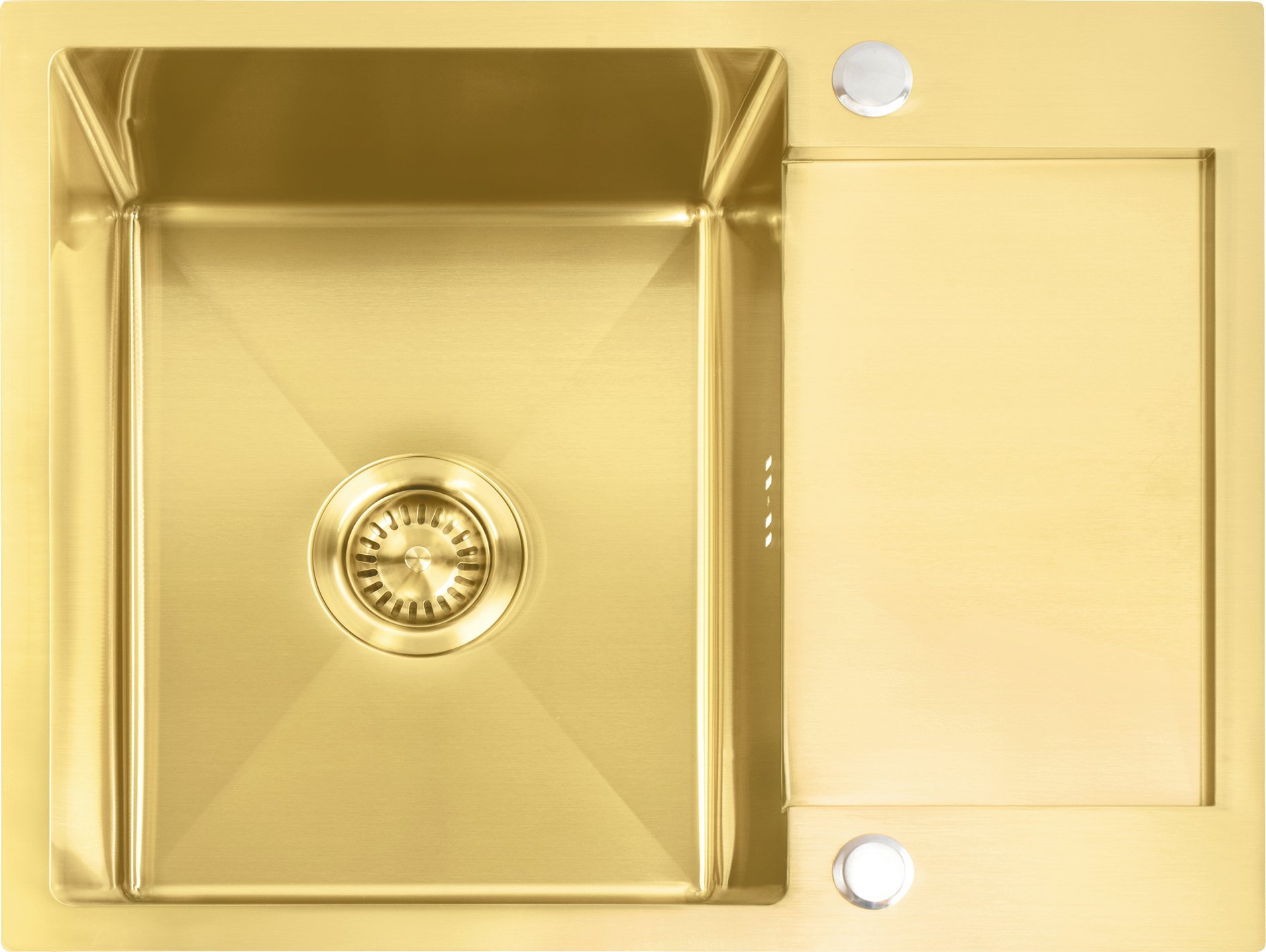 Zlewozmywak stalowy REA Paul Złoty szczotkowany