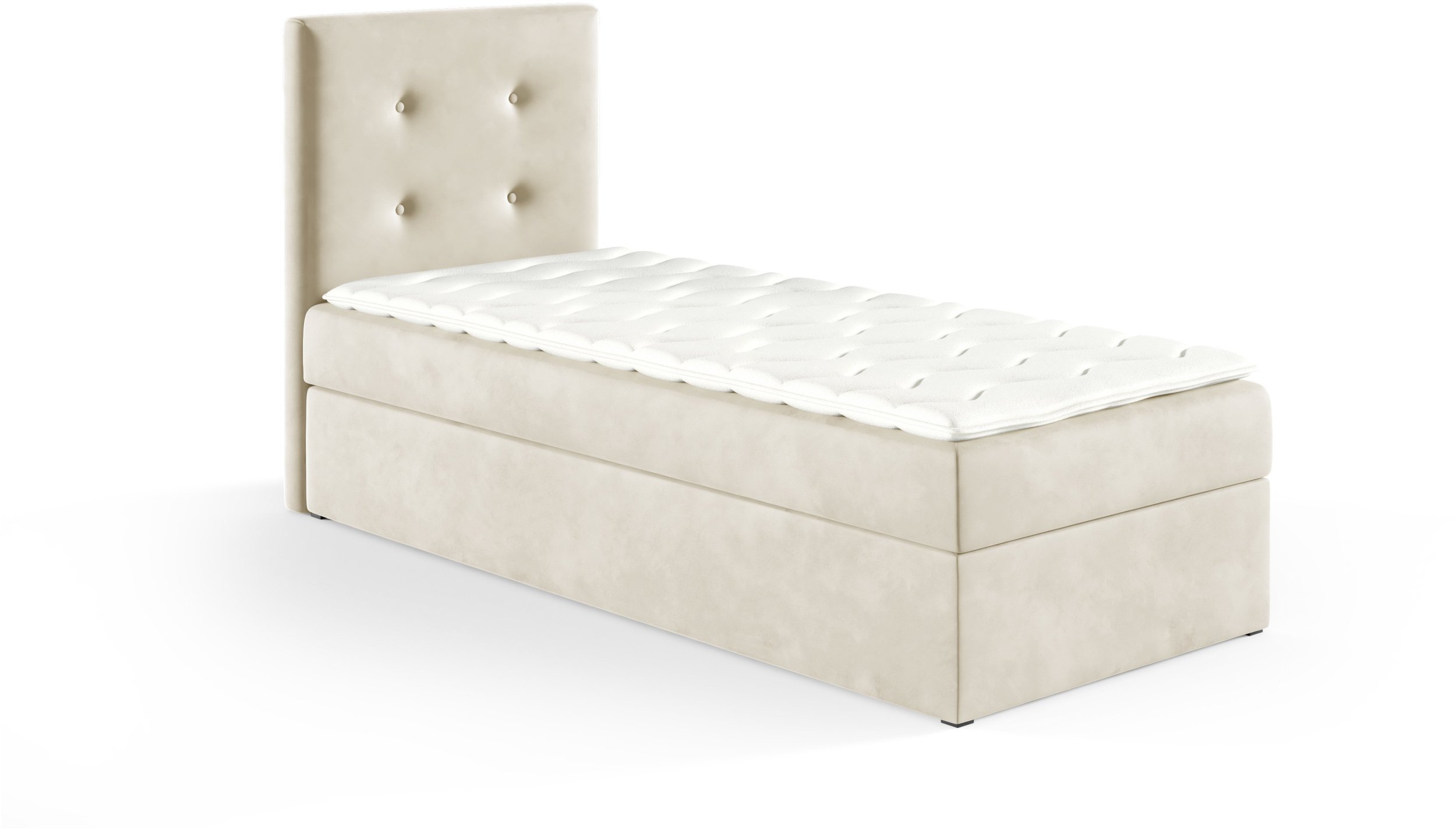 Łóżko kontynentalne Louis Box 90x200 bez nóg riviera 21