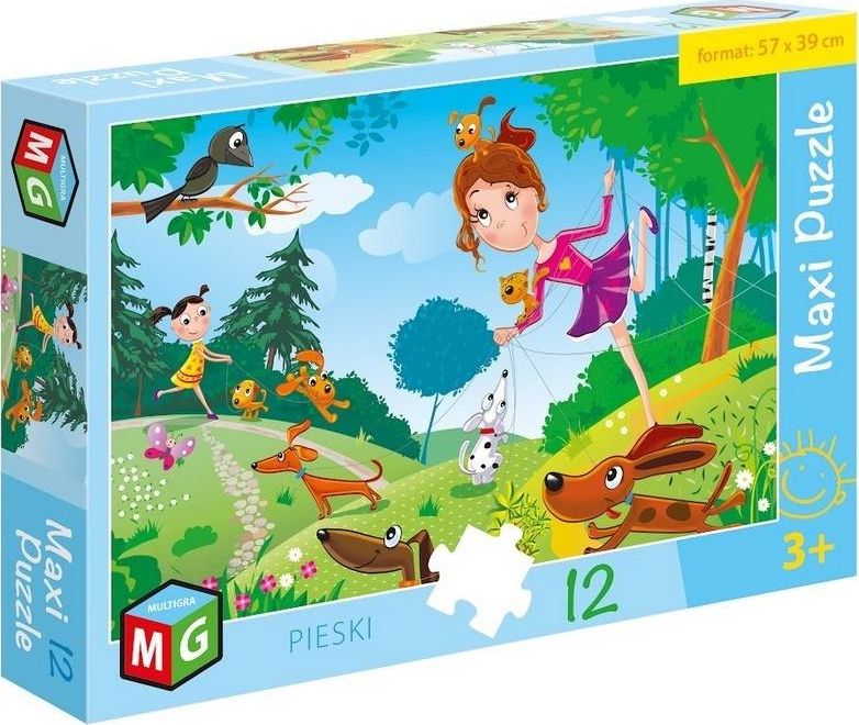 Multigra Maxi Puzzle 12 Pieski