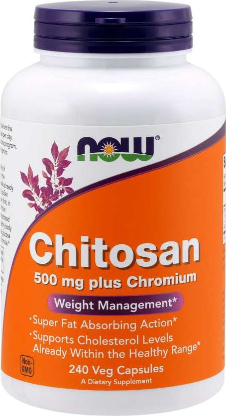 NOW Foods NOW Foods - Chitozan, 500 mg, z Chromem, 240 vkaps