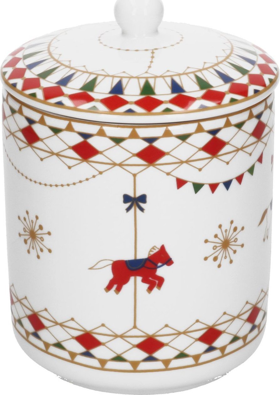NPC Polska Rose&Tulipani Pojemnik świąteczny na ciastka porcelana 400 ml