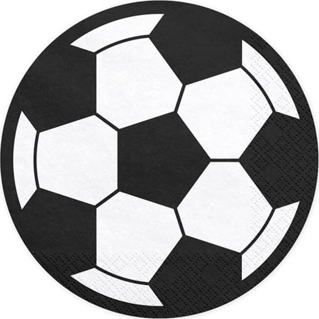 Party Deco Serwetki Piłka - 27 cm - 20 szt. uniwersalny