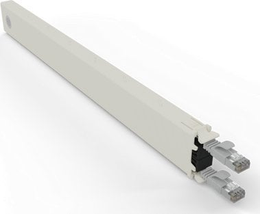 PATCHBOX CONEX8STPSL kabel sieciowy Szary 0,8 m Cat6a U/FTP (STP)