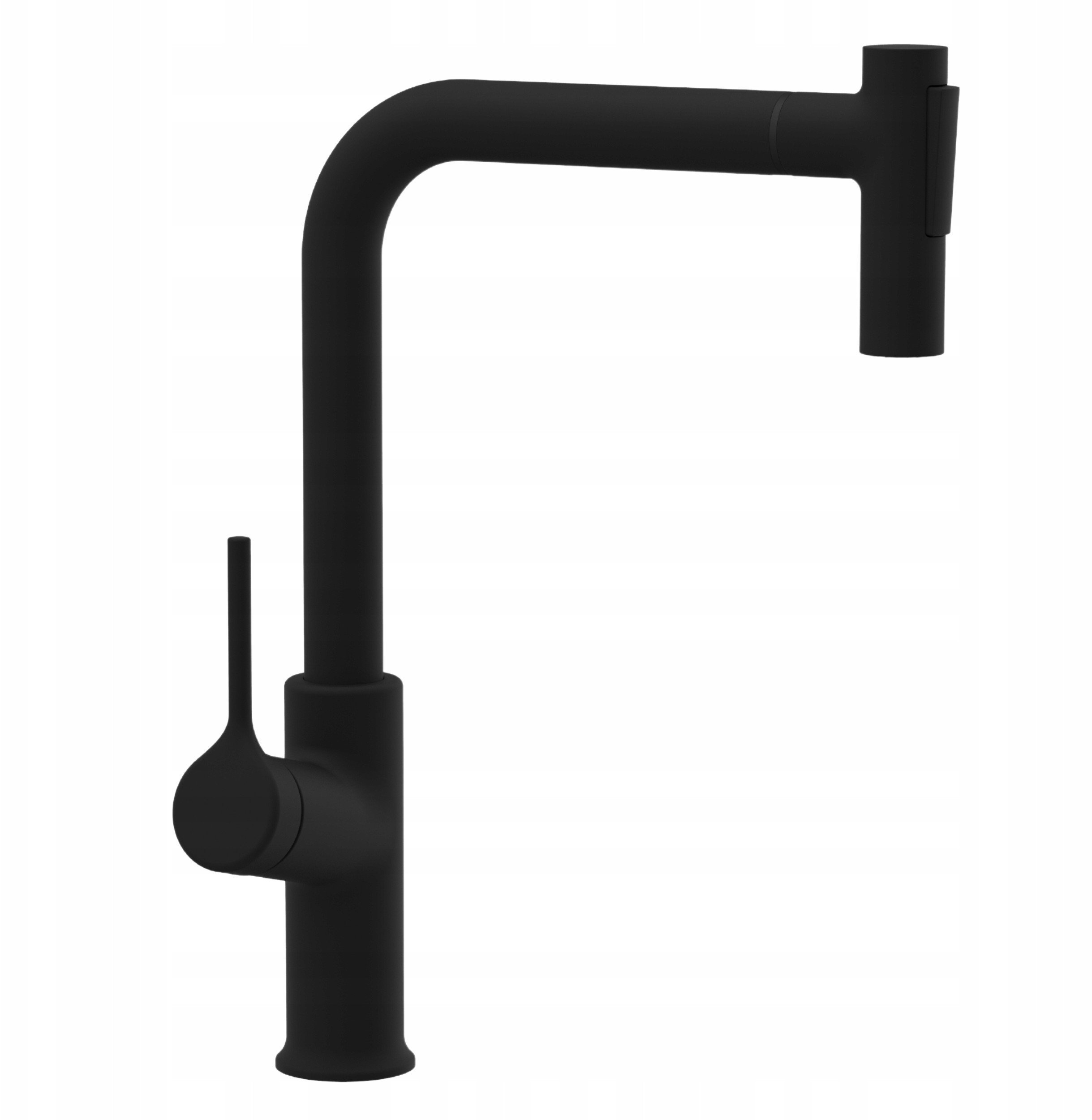 Invena bateria kuchenna z wyciąganą wylewką Farsala czarna BZ-40-L04-S