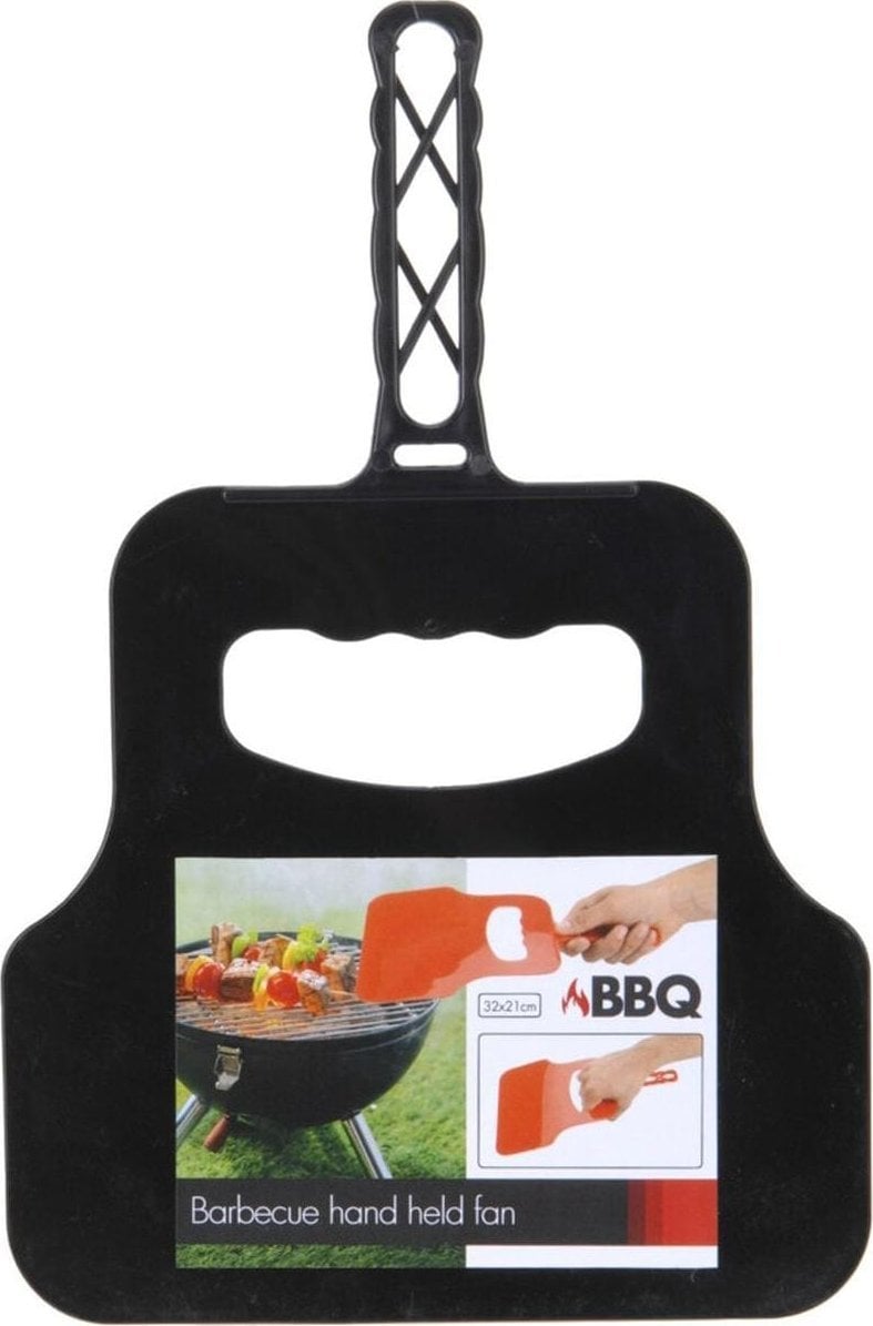 DMUCHAWA DO ROZPALANIA GRILLA KOMINKA OGNISKA RĘCZNA - CZARNY