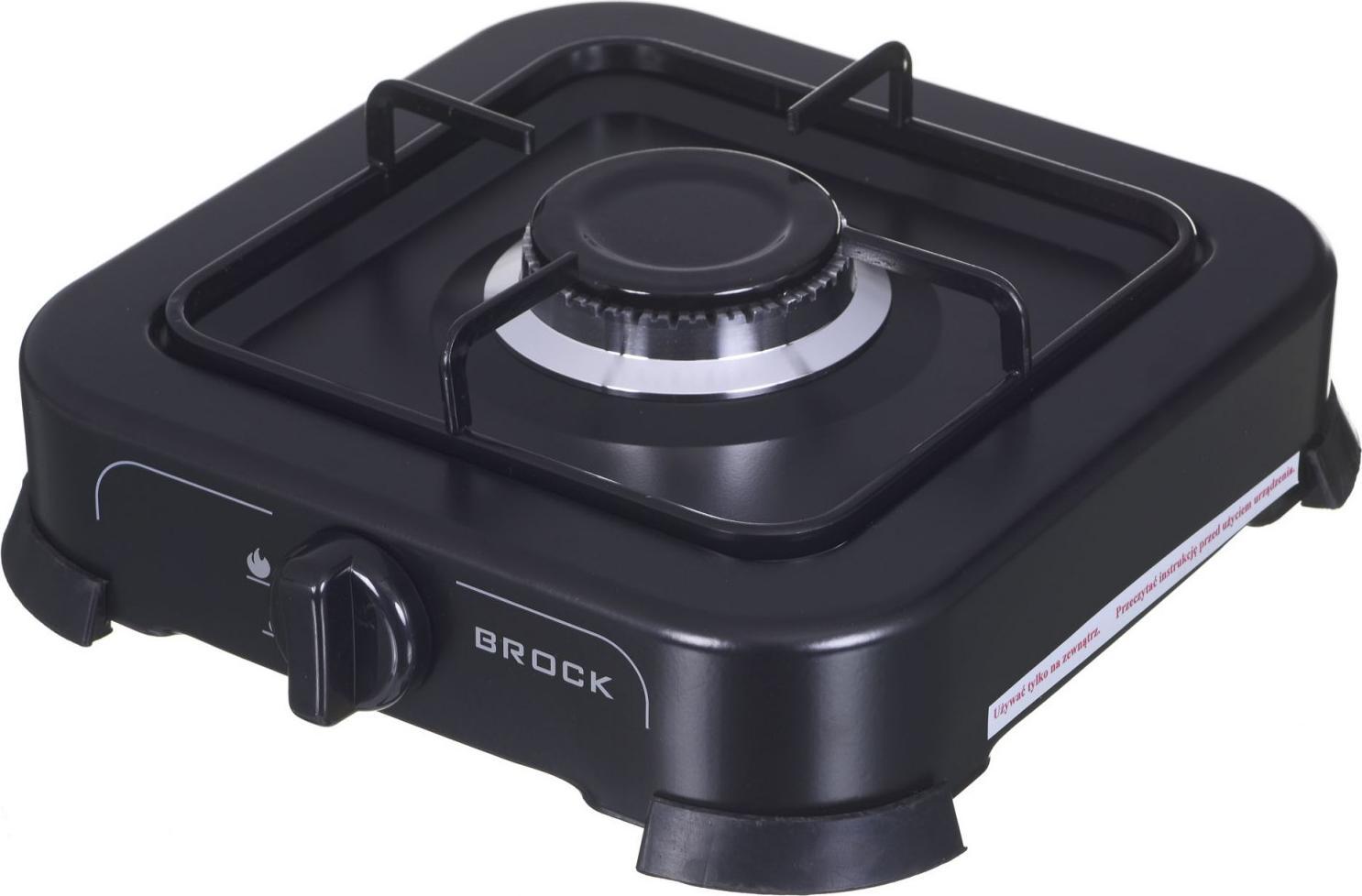 Brock Kuchenka gazowa jednopalnikowa GS2001BK Brock czarna