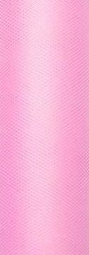 Party Deco Tiul dekoracyjny gładki, jasny róż, 0,15x9 m. uniwersalny