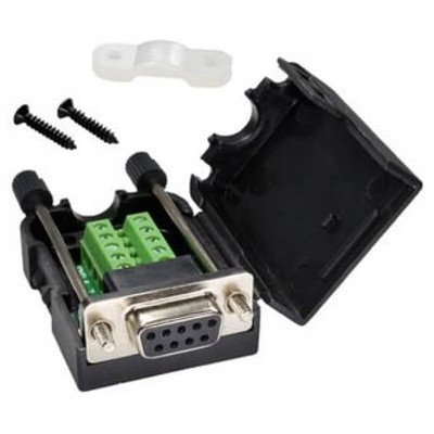 GNIAZDO D-SUB 9 PIN Z SZYBKOZŁĄCZEM SZYBKOZŁĄCZE W OBUDOWIE TYPU ARK ROSFIX