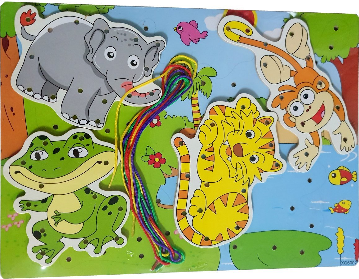 NAUKA sznurowania Zestaw Kreatywny Nawlekanka