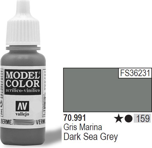 Vallejo Farba Nr159 Dark Sea Grey 17ml - 70991