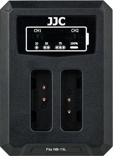 Ładowarka do aparatu JJC Ładowarka dwukanałowa JJC DCH-NB13L do akumulatorów NB-13L