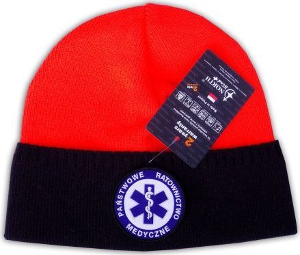 North Wind + medical Czapka ratownicza zimowa PARAMEDYK Merino PRM-23 - fluo