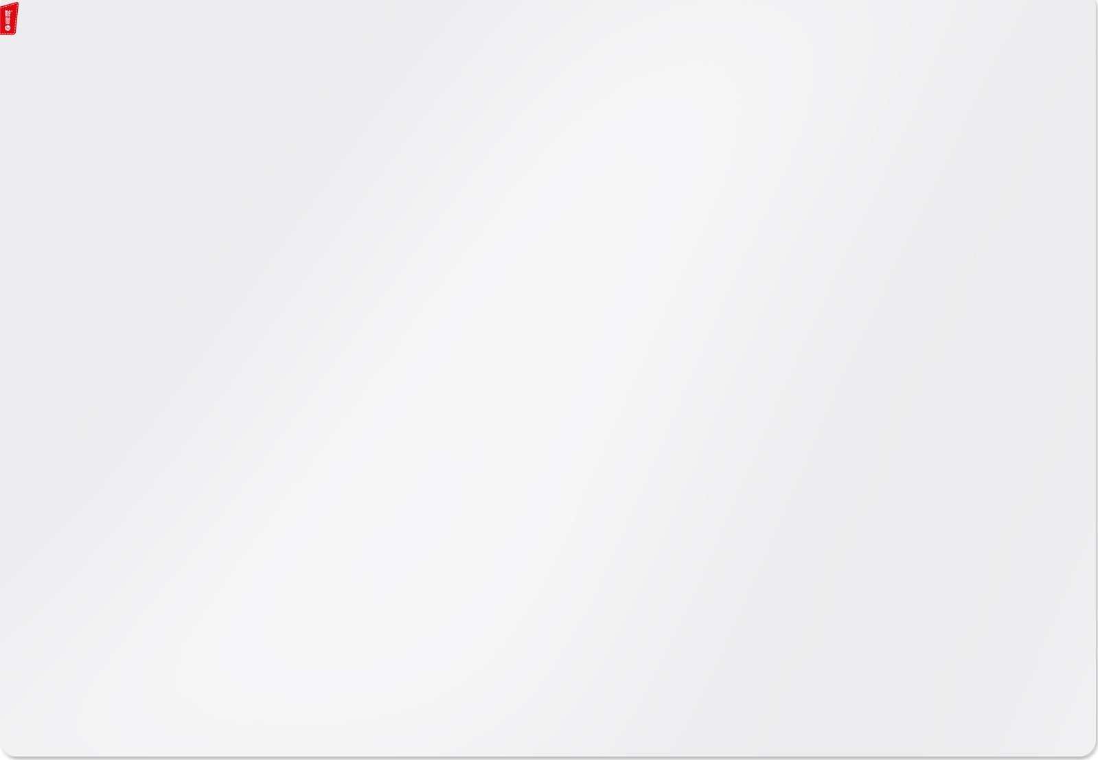 MemoBe Podkład na biurko 50x70cm mleczna