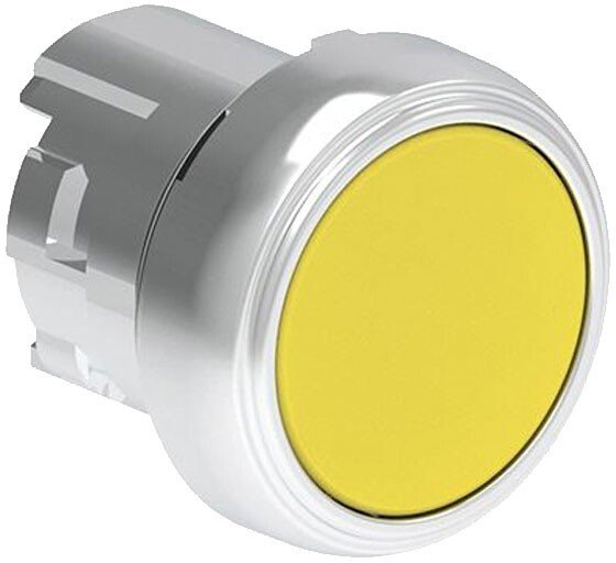 Lovato Electric Metalowy przycisk fi22mm kryty samoczynny powrót żółty LPSB105