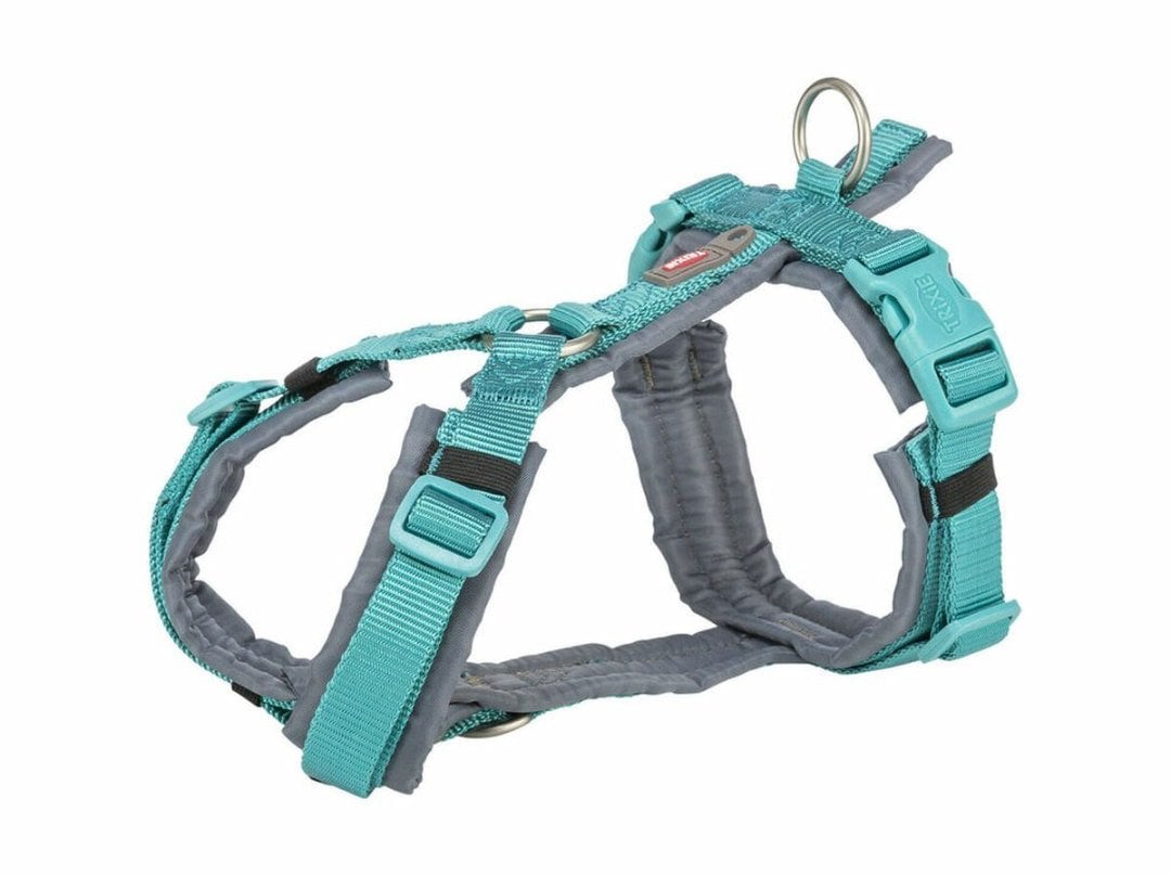 Szelki dla psa Trixie Premium Trekking Grafit Jasnoniebieski XL