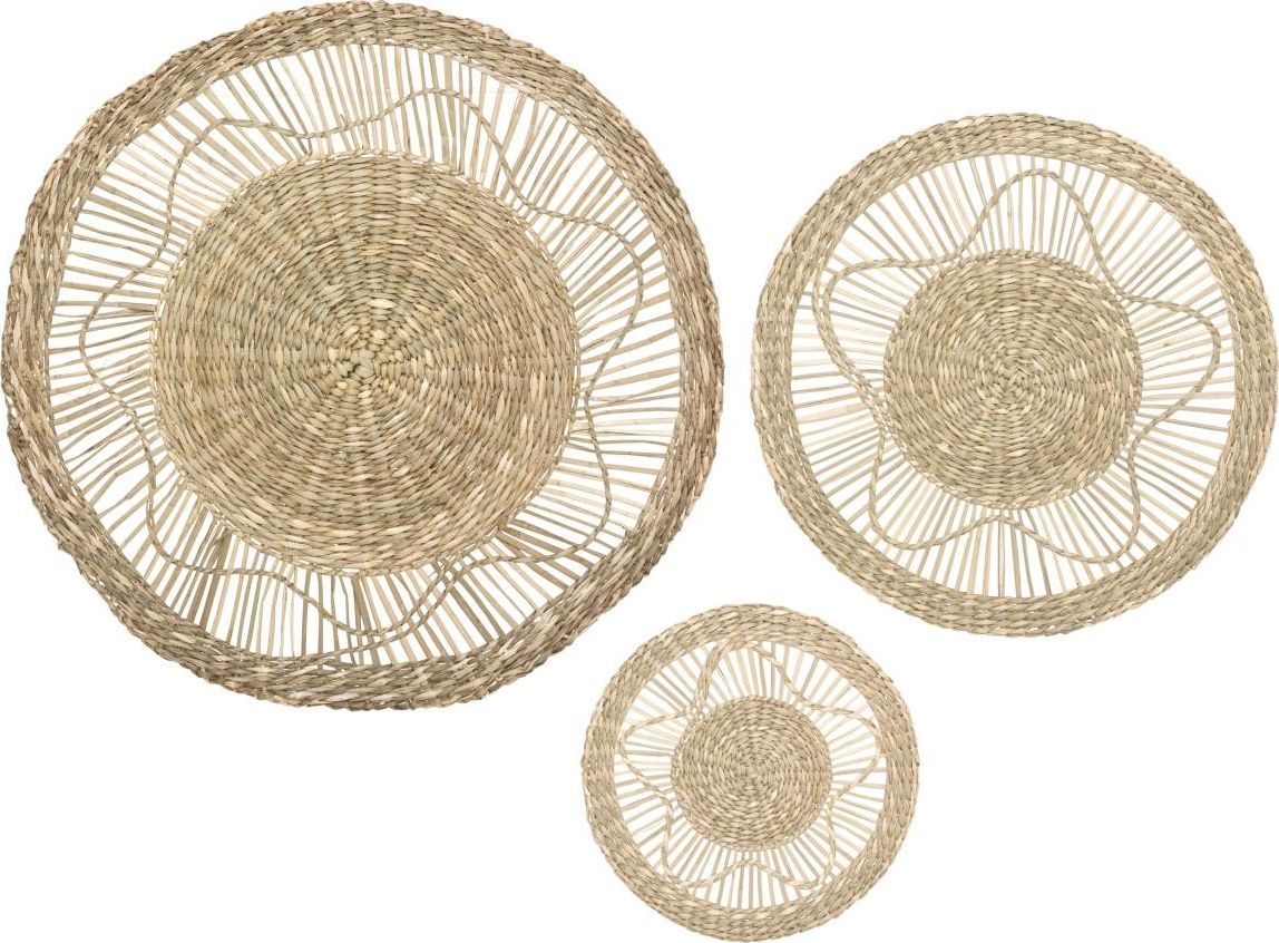 Atmosphera Komplet wiklinowych ozdób ściennych Nyla