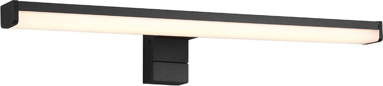 LED mirror light TRIO Lino, IP44, 7.4W, 3000K, 900lm, black, 40 x 6 cm