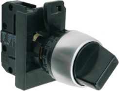 Spamel Przełącznik 2 położeniowy pokrętło 22mm czarny 1Z bez samopowrotu (ST22-P.CZ-10CZ)