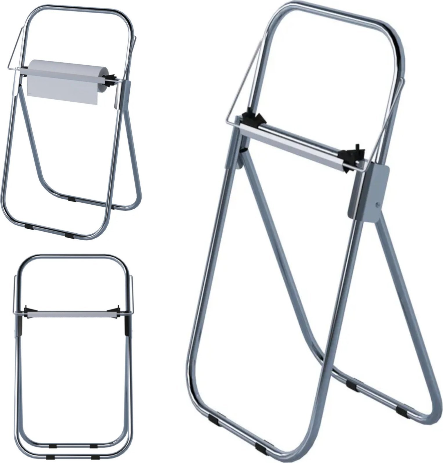 Hendi Stojak Dozownik do ręcznika papierowego wolnostojący na rolkę 430 mm Stojak Dozownik do ręcznika papierowego wolnostojący na rolkę 430 mm