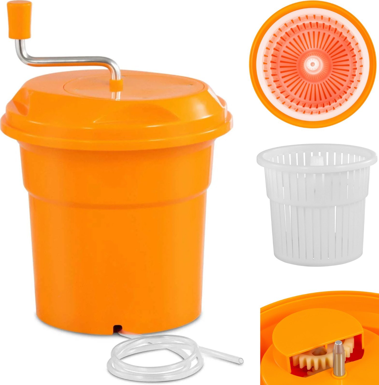 Royal Catering Wirówka do suszenia sałaty ręczna 12 l Wirówka do suszenia sałaty ręczna 12 l