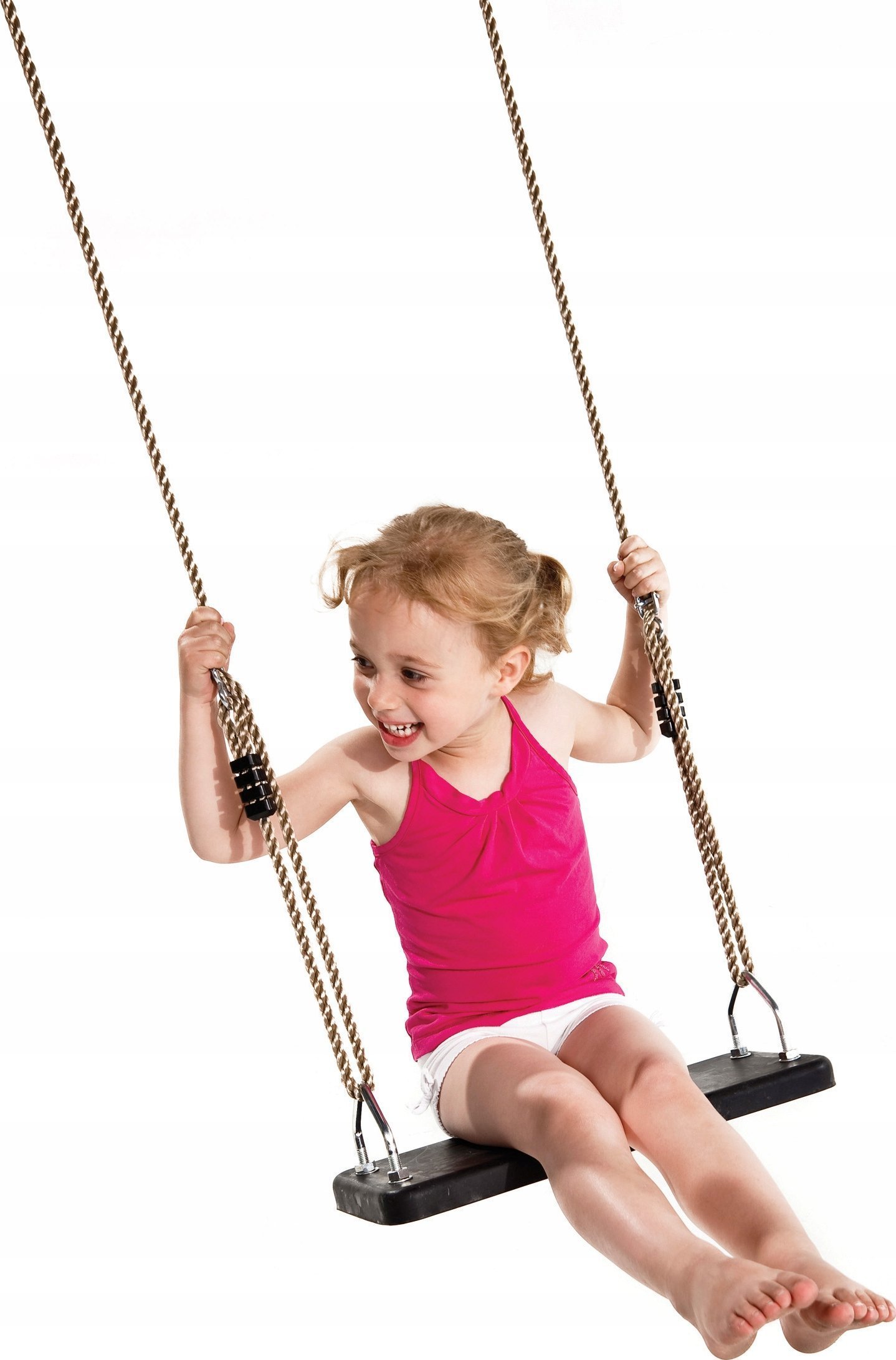 Huśtawka ogrodowa gumowa Wzmacniana metalem - czarna