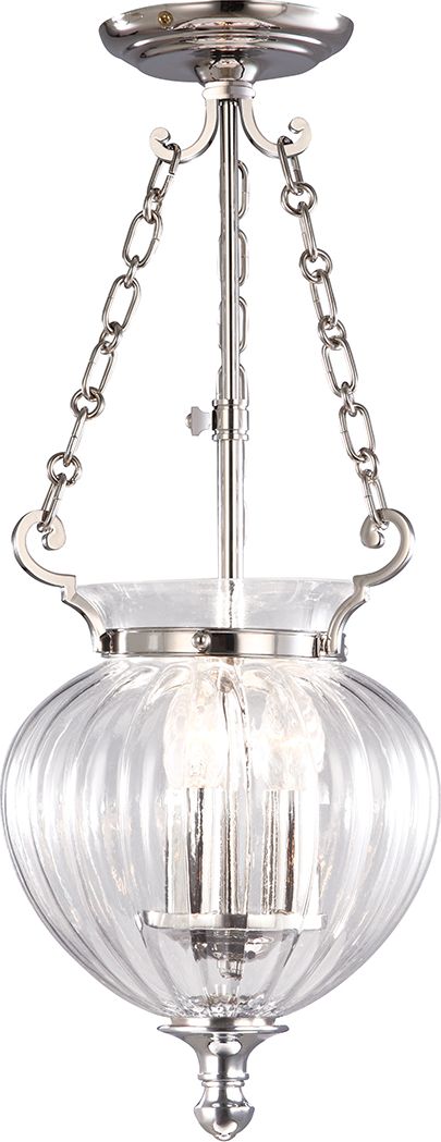 Lampa wisząca Elstead Finsbury Park klasyczna satynowy (FP-P-S-POL-NCKL)