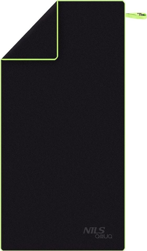 Nils Extreme Ręcznik z mikrofibry Nils Aqua NAR11 140x70 cm czarny