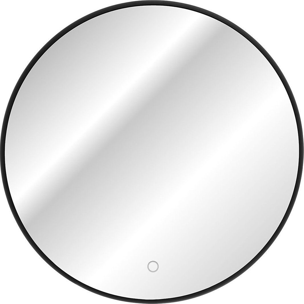 Lustro Comad Lustro LED w czarnej ramie z wyłącznikiem, 60x2x60 cm