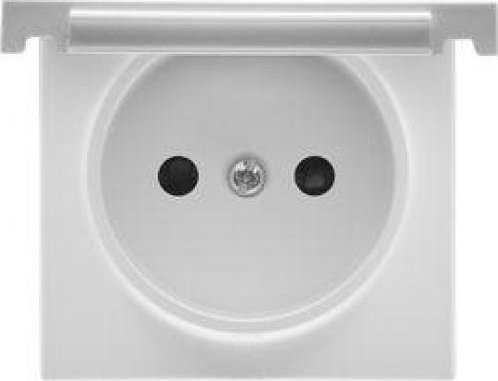 Kontakt-Simon Pokrywa gniazda wtyczkowego Kontakt-Simon 55 TGZ1BUZP/111 pojedynczego do: SGZ1CM, SGZ1M biały mat