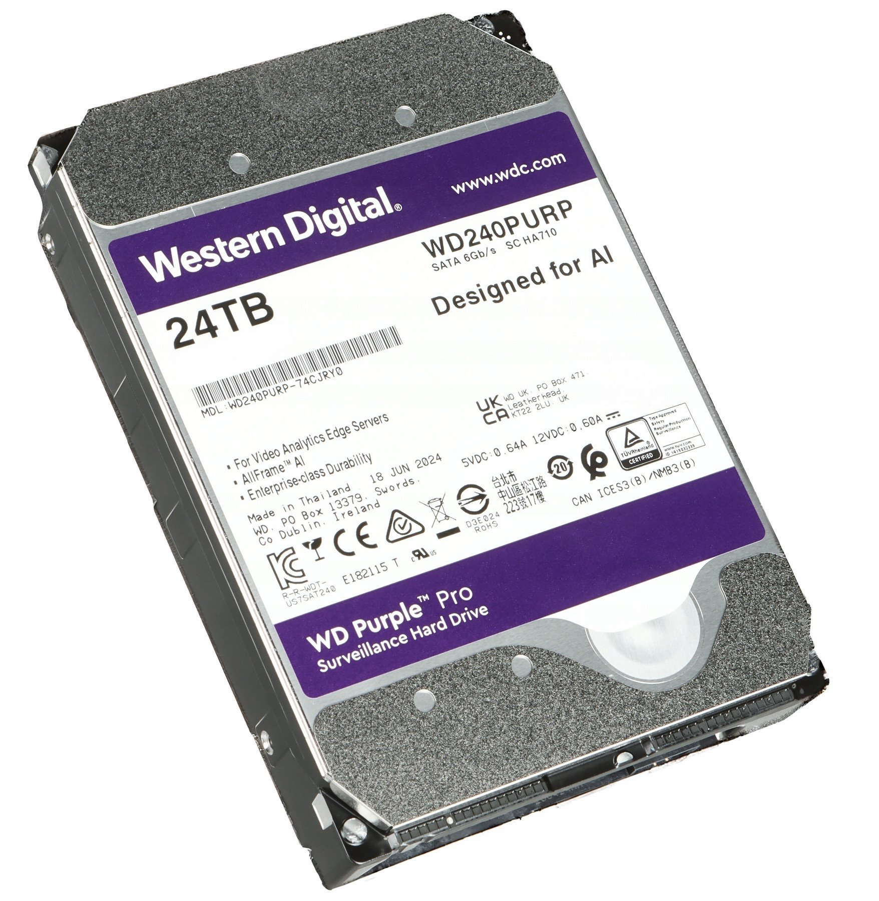 Dysk WD DYSK DO REJESTRATORA HDD-WD240PURP 24TB 24/7