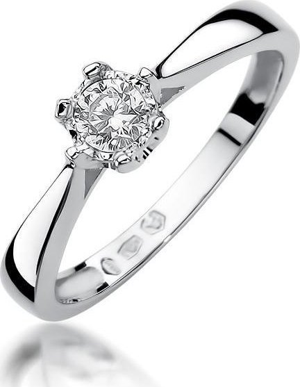 Best Diamonds złoty pierścionek z brylantem 0.20ct 16