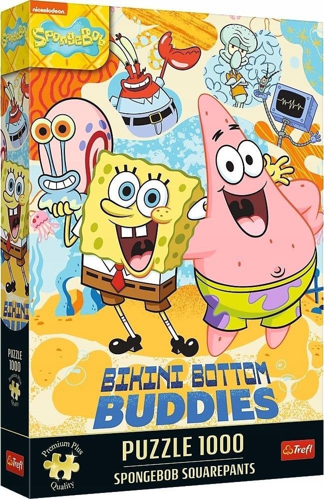 Trefl Puzzle Premium Plus Quality SpongeBob Kanciastoporty 1000 elementów (12081)